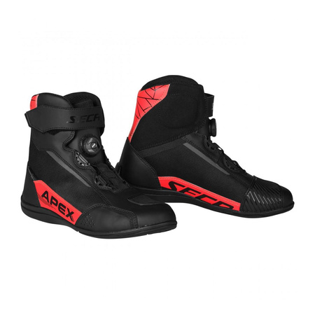 Buty motocyklowe SECA APEX PRO FLUO RED czarny czerwony fluo