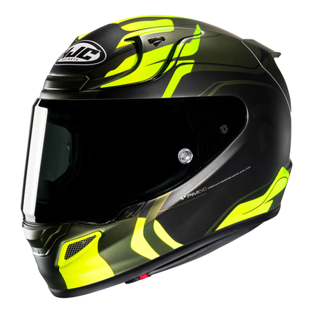 Kask motocyklowy integralny HJC RPHA 12 Lawin żółty/czarny