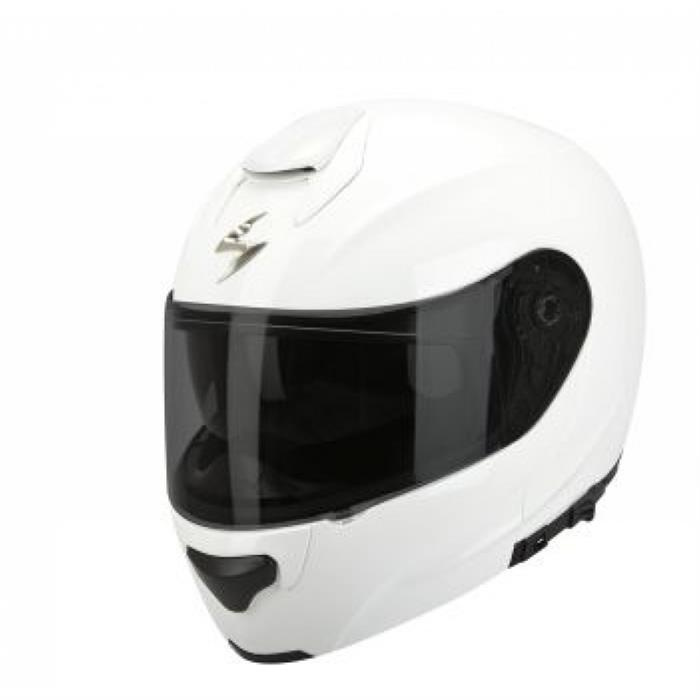 Kask motocyklowy szczękowy Scorpion Exo-3000 Air Solid Pearl biały