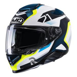 Kask motocyklowy integralny HJC RPHA 71 Hapel niebieski/żółty