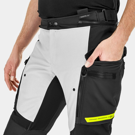 Spodnie motocyklowe SHIMA DUNE FLUO czarny szary żółty fluo