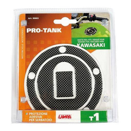 LAMPA Osłona wlewu paliwa - Carbon - Kawasaki/Suzuki (5 otworów)