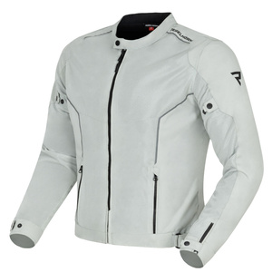 Kurtka motocyklowa tekstylna miejska Rebelhorn WAVE szary