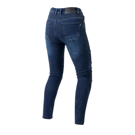Damskie jeansy motocyklowe OZONE AGNESS II niebieskie