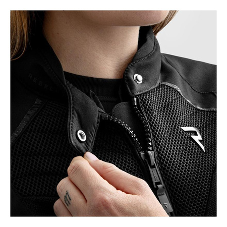 Damska kurtka motocyklowa tekstylna Rebelhorn JAX czarny