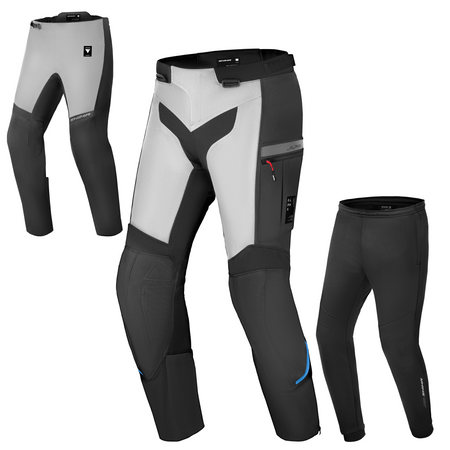 Tekstylne turystyczne spodnie motocyklowe Shima ALPHA niebieski