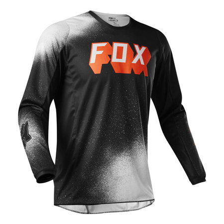 Bluza motocyklowa cross / mx FOX 180 BNKZ BLACK biały czarny czerwony pomarańczowy