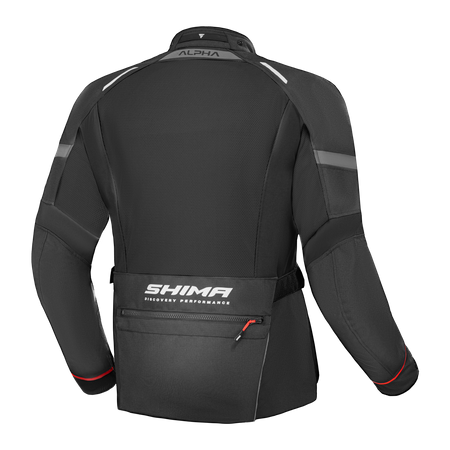 Kurtka motocyklowa tekstylna Shima ALPHA czarny