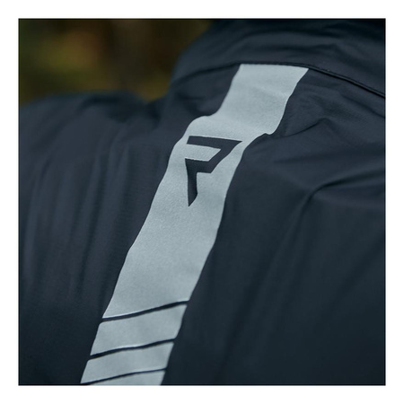 Kurtka przeciwdeszczowa odblaskowa motocyklowa Rebelhorn HORIZON czarny unisex