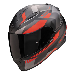 Kask motocyklowy SCORPION EXO-491 ABILIS BLACK/SILVER/RED czarny srebrny czerwony