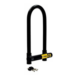 Zapięcie Motocyklowe AUVRAY U-FORCE 10 – U-Lock, 120 mm x 217 mm, 18 mm (klasa S.R.A.) – Uniwersalny