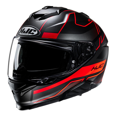 Kask motocyklowy integralny HJC I71 Iorix czarny/czerwony