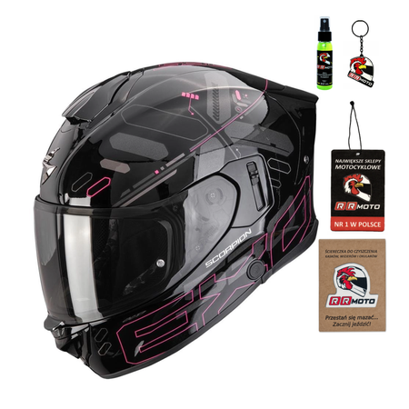Kask integralny SCORPION EXO-530 AIR FOND BLACK/PINK czarny różowy