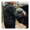 Kurtka motocyklowa tekstylna miejska OZONE SAHARA czarna