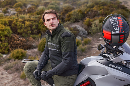 Kurtka motocyklowa tekstylna miejska Shima DRIFT khaki