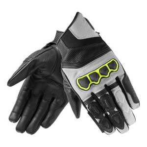 Rękawice motocyklowe miejskie Rebelhorn PATROL krótkie czarny-szary