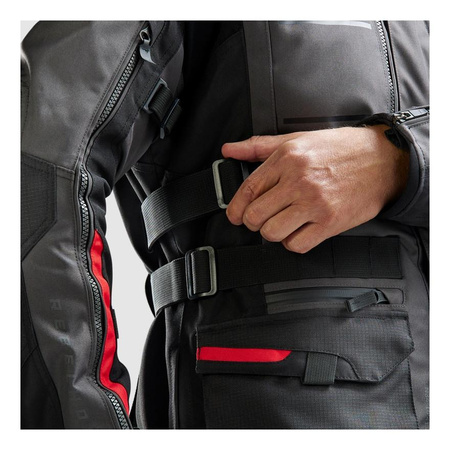 Kurtka motocyklowa tekstylna Rebelhorn CUBBY V czarny-antracyt-żółty fluo