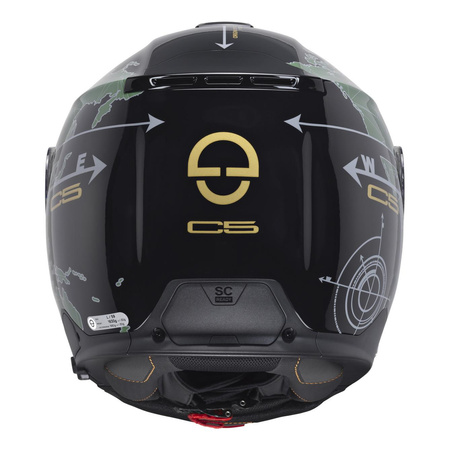 Kask motocyklowy SCHUBERTH C5 ECE GLOBE GREEN zielony czarny