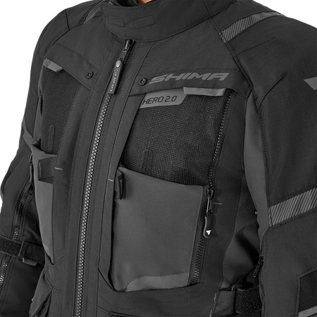 Kurtka motocyklowa tekstylna Shima HERO 2.0 czarny