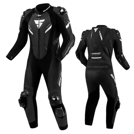 Kombinezon jednoczęściowy motocyklowy Shima HYPER-RS czarny/biały