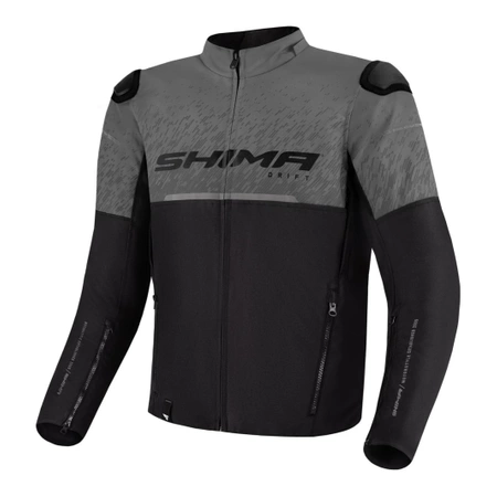 Kurtka motocyklowa tekstylna miejska Shima DRIFT szary