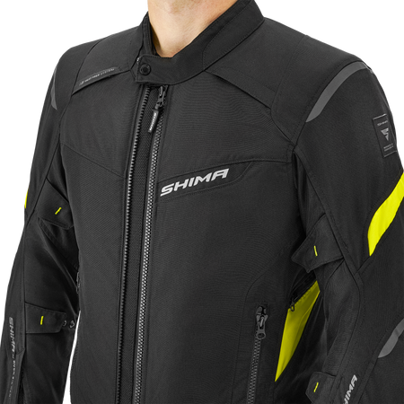 Kurtka motocyklowa tekstylna miejska/turystyczna Shima RUSH 2.0 fluo