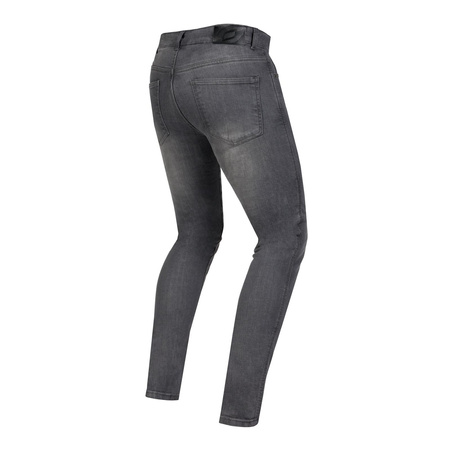 Jeansy motocyklowe OZONE STRIKER Slim Fit sprany szary