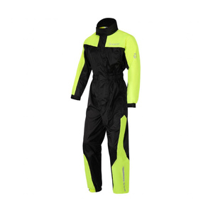 Kombinezon przeciwdeszczowy motocyklowy SECA MONSUN EVO BLACK/FLUO czarny żółty fluo