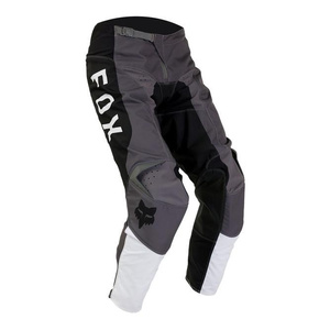 Dziecięce spodnie motocyklowe cross offroad FOX 180 Nitro czarny/szary Junior