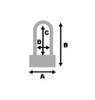 Zapięcie Motocyklowe AUVRAY U-FORCE 10 – U-Lock, 120 mm x 340 mm, 18 mm (klasa S.R.A.) – Uniwersalny