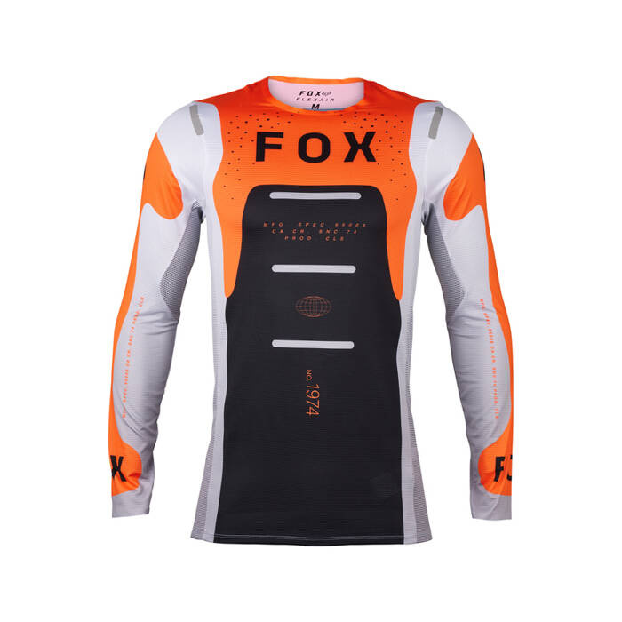 Bluza koszulka motocyklowa rowerowa cross offroad mtb FOX Flexair Magnetic Fluo pomarańczowy