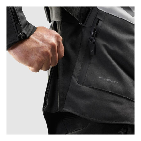 Kurtka motocyklowa tekstylna Rebelhorn HIKER IV czarny-szary-żółty fluo