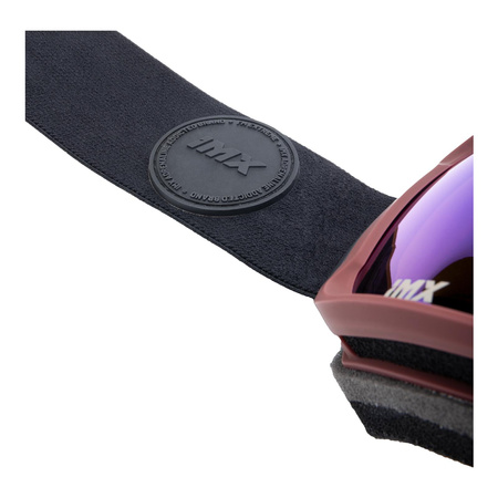 Gogle Snowboardowe IMX Peak Purple Matt/Black - Szyba Podwójna Blue Irridium + Brown