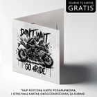 Kartka urodzinowa motocyklowa "Don't wait, go 4ride!"