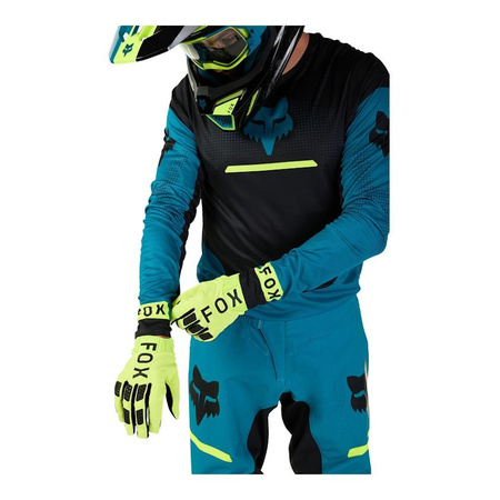 Bluza koszulka motocyklowa rowerowa cross offroad mtb FOX Flexair Optical Maui niebieski