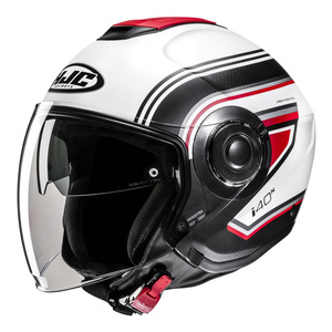 Kask motocyklowy otwarty HJC I40N Linia biały/czarny