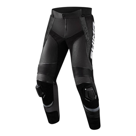 Spodnie motocyklowe skórzane sportowe Shima STR 2.0 czarne