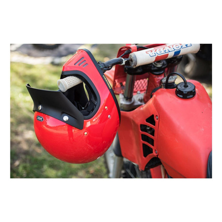 Kask motocyklowy offroad cross z daszkiem SHOEI EX-ZERO Czerwony