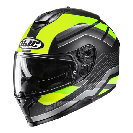 Kask motocyklowy integralny HJC C70N Belis czarny/zielony