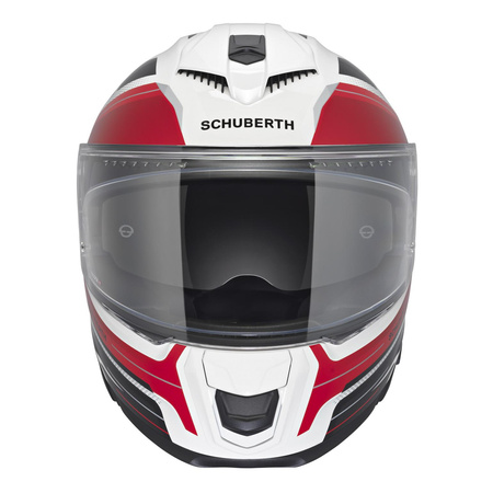 Kask motocyklowy SCHUBERTH S3 ECE APEX WHITE czarny biały czerwony