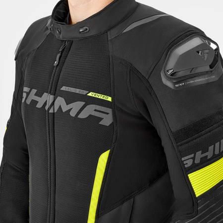 Kurtka motocyklowa tekstylna miejska/sportowa Shima SOLID 2.0 VENT fluo