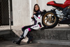 Kombinezon motocyklowy dwuczęściowy damski SHIMA MIURA 2.0 PINK czarny biały różowy