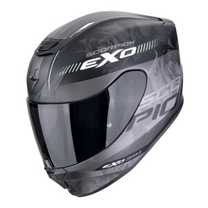 Kask motocyklowy integralny SCORPION EXO-391 AVA MATT BLACK/SILVER czarny srebrny