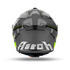 Kask motocyklowy AIROH SPARK 2 DART YELLOW GLOSS żółty fluo szary czarny