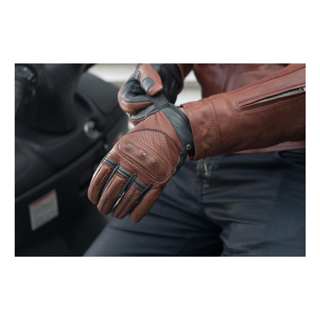 Rękawice motocyklowe miejskie Shima CALIBER brązowy
