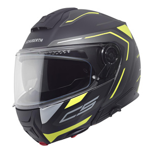 Kask motocyklowy SCHUBERTH C5 ECE OMEGA YELLOW czarny żółty fluo