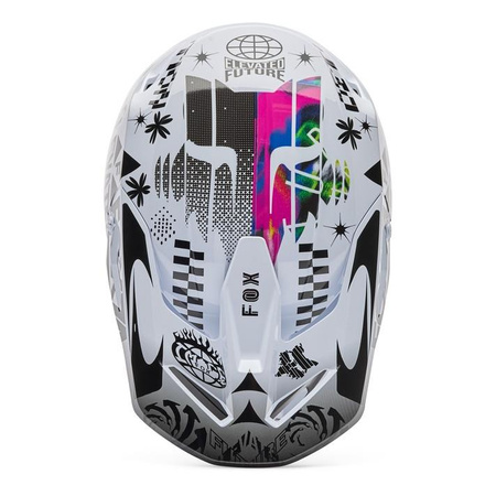 Kask cross FOX V1 IMAGE COSMO WHITE/BLACK biały czarny