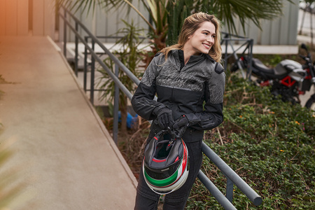 Damska kurtka motocyklowa tekstylna Shima DRIFT szary