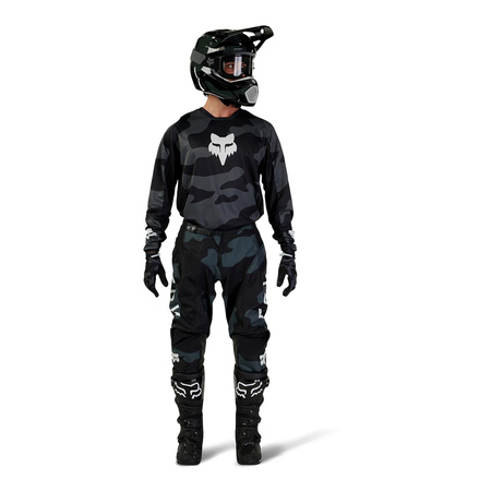 Bluza koszulka motocyklowa rowerowa cross offroad mtb FOX 180 Bnkr czarny Camo