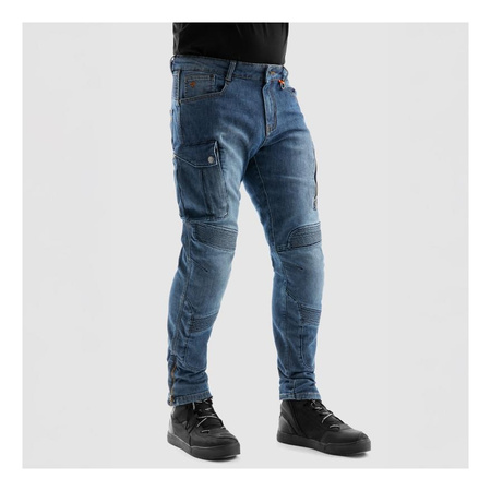 Spodnie jeans REBELHORN VANDAL MONOLAYER WASHED BLUE niebieski